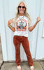 The Bethany Mid Rise Corded Bootcut Denim Jean*