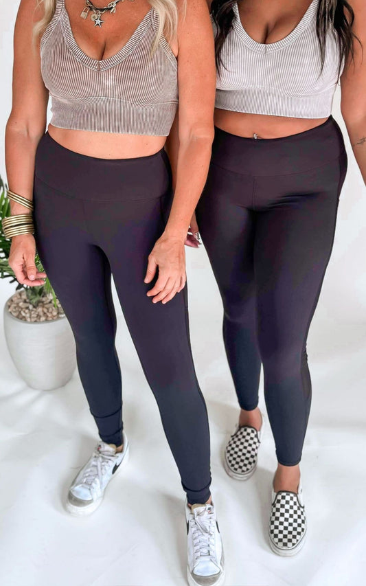 High Waisted Solid Knit Leggings - Final Sale