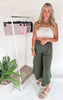 Washed Ribbed Tube Top * - Final Sale