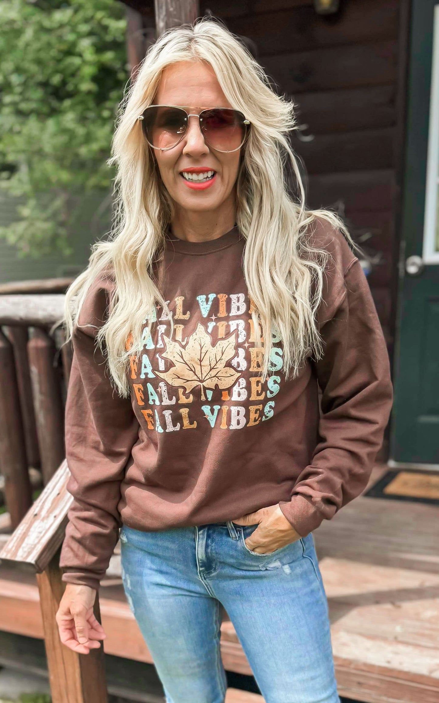 Fall Vibes Crewneck Sweatshirt - Final Sales