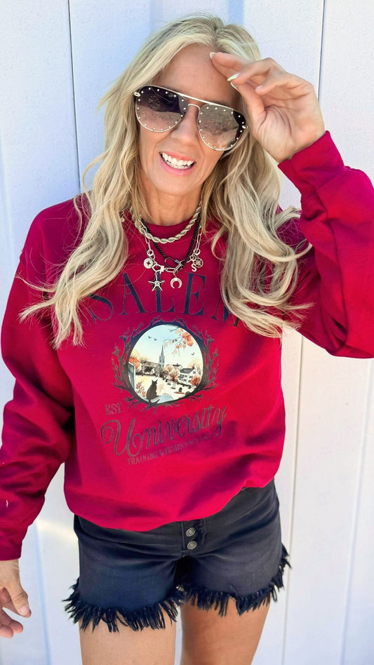 Salem University Graphic Crewneck Sweatshirt - FINAL SALE