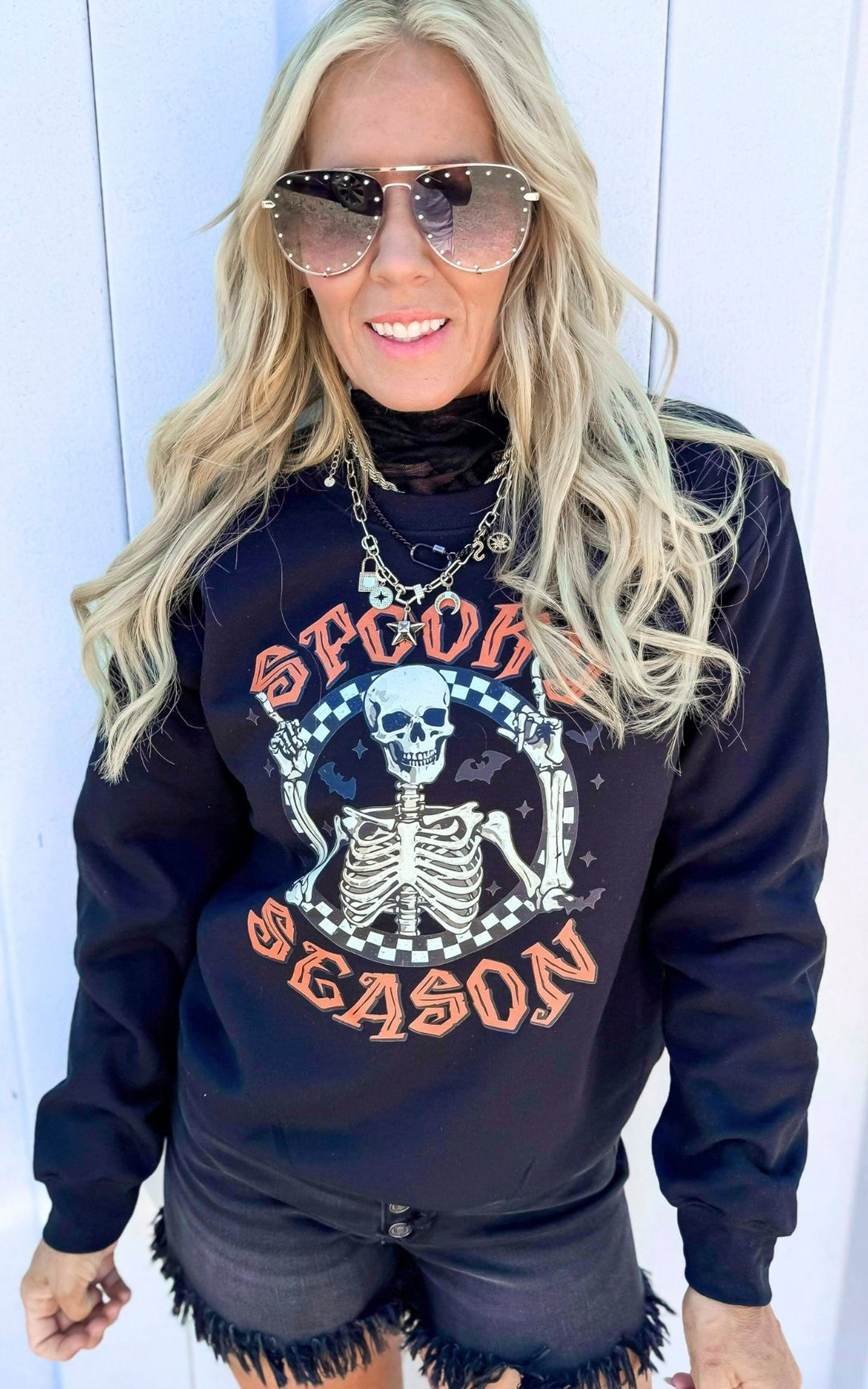 Spooky Season Graphic Crewneck Sweatshirt - FINAL SALE