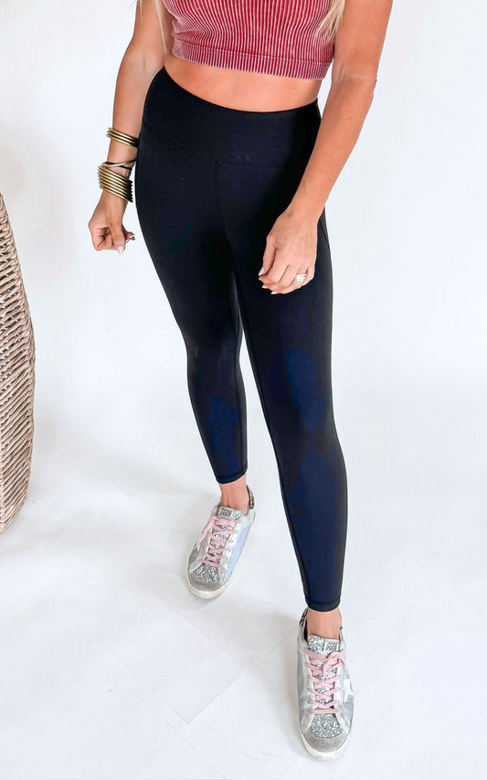 High Waisted Solid Knit Leggings - Final Sale