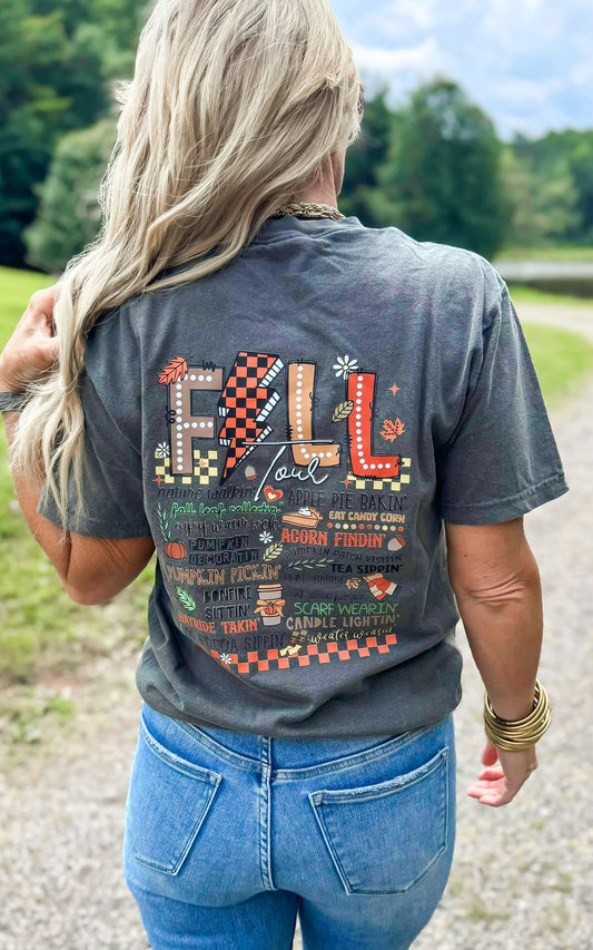 Fall Lightning Tour Garment Dyed Graphic T-shirt