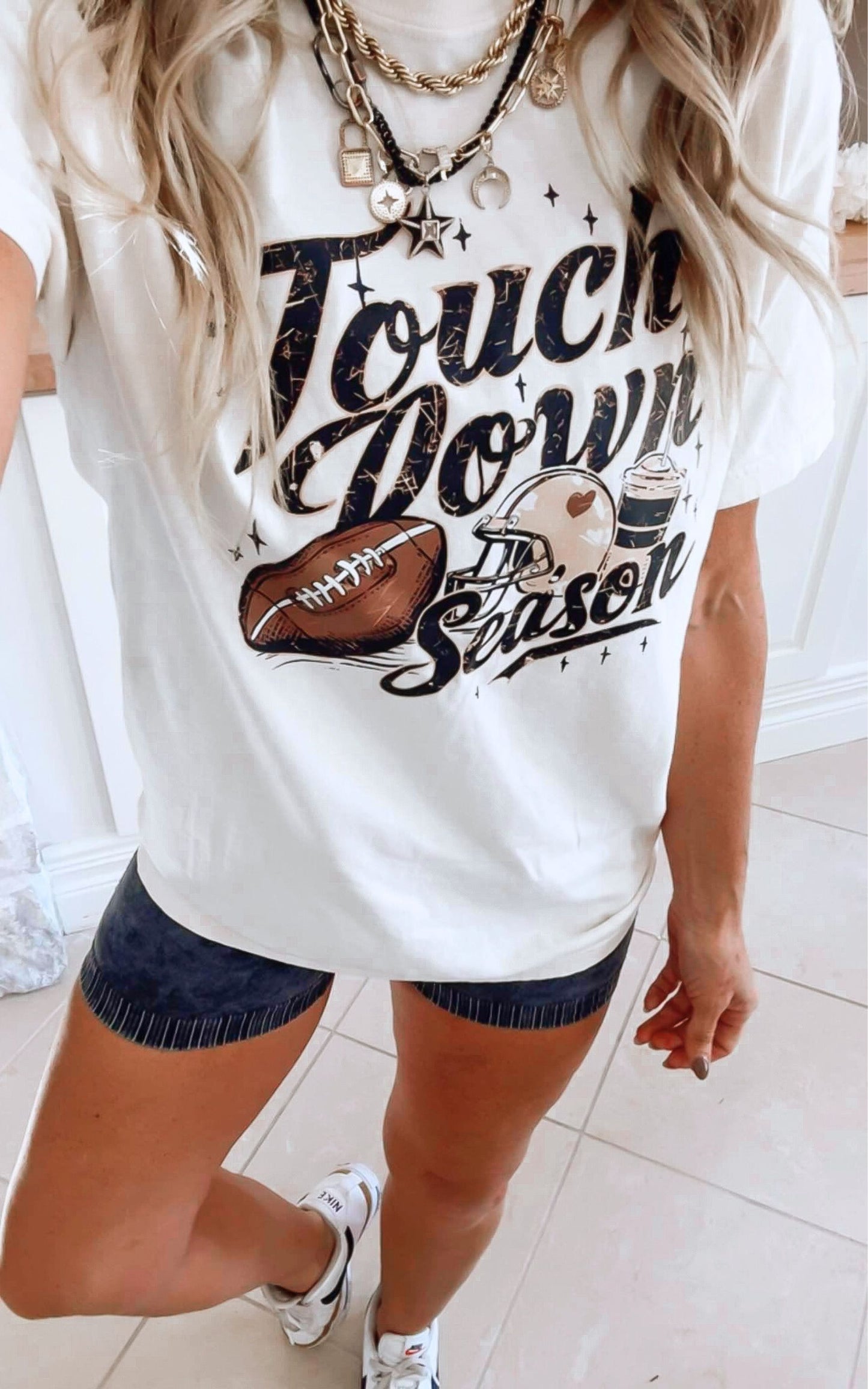 Touchdown Season Garment Dyed Graphic T-shirt