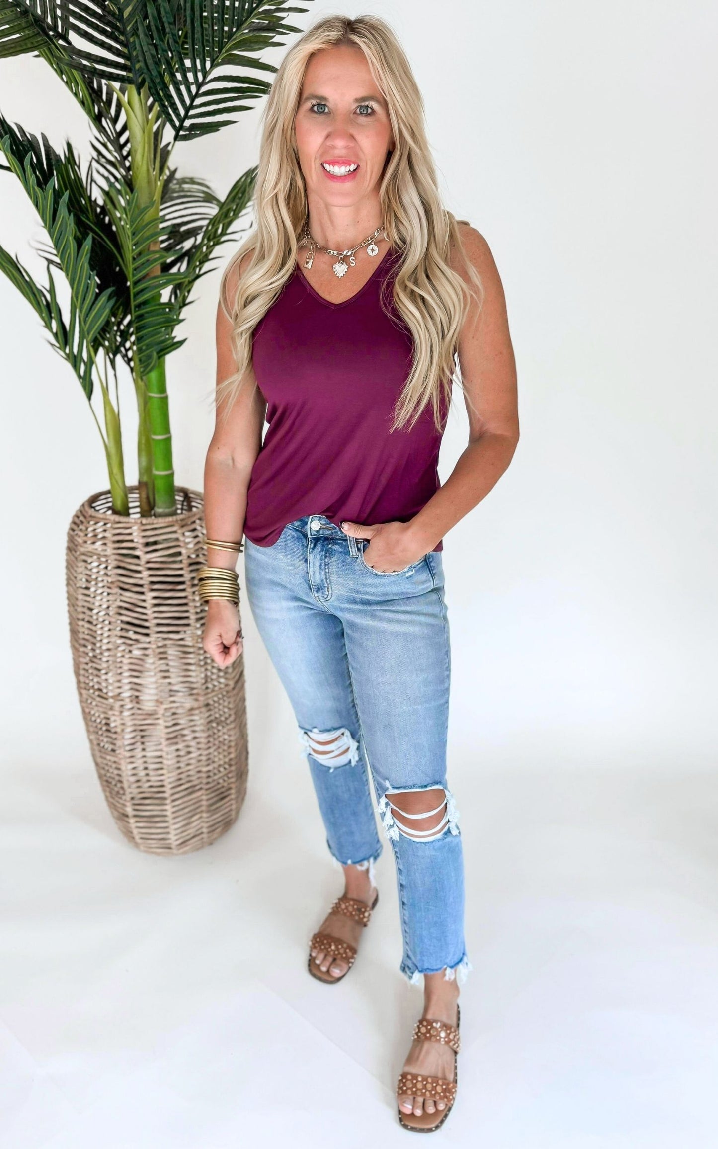 The Perfect V Tank Top by Salty Wave *FINAL SALE