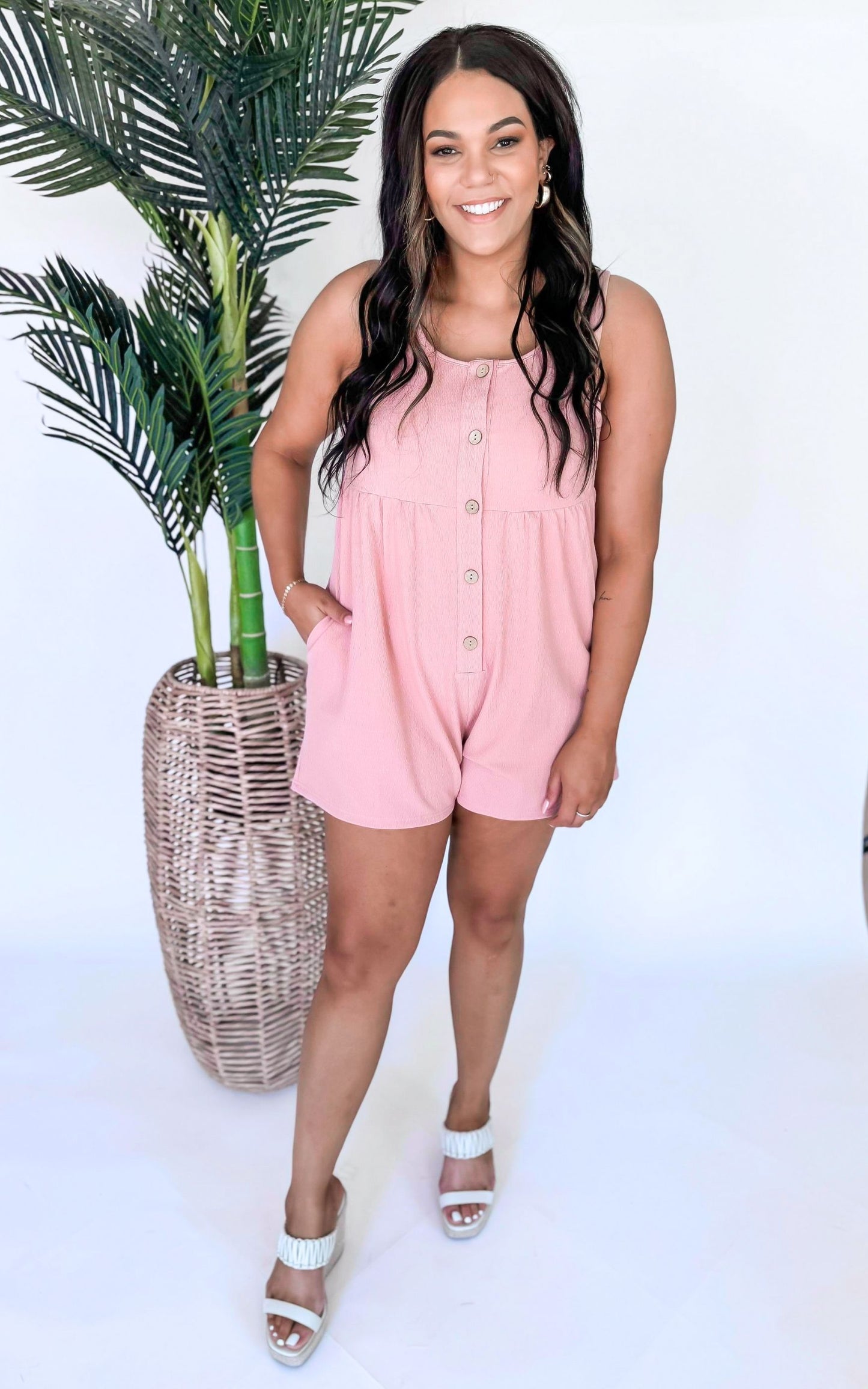 The Perfect Button Down Romper