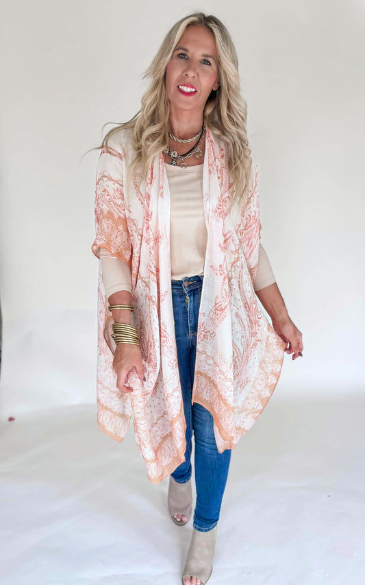 Aphrodite Paisley Kimono - Final Sale
