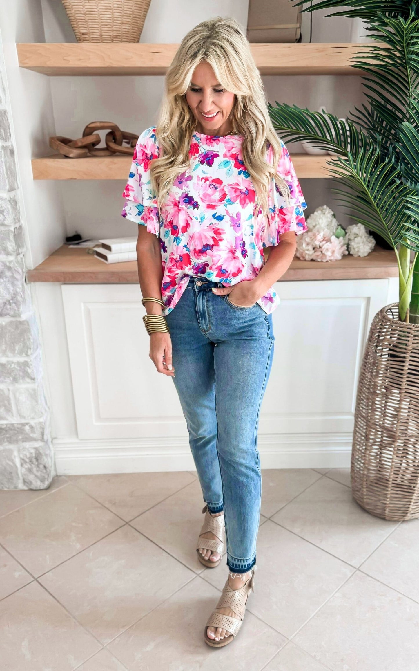 JUDY BLUE | Demi Mid Rise Magic Release Boyfriend Denim Jeans (REG/CURVY)