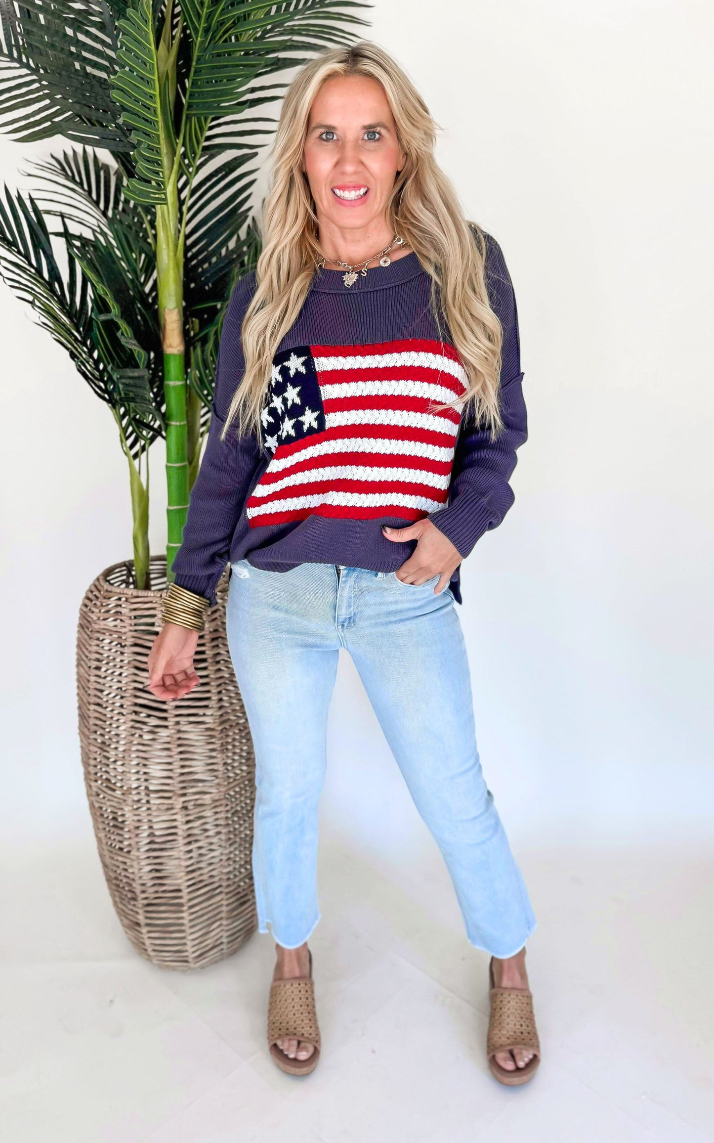 FLYING MONKEY | Parade High Rise Crop Flare Denim Jeans - Final Sale