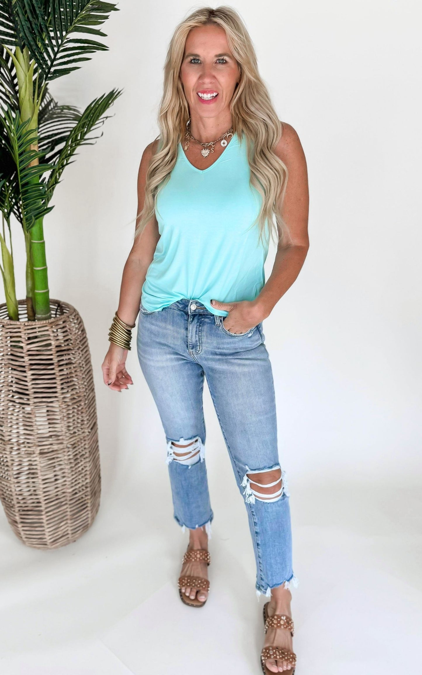 The Perfect V Tank Top by Salty Wave *FINAL SALE