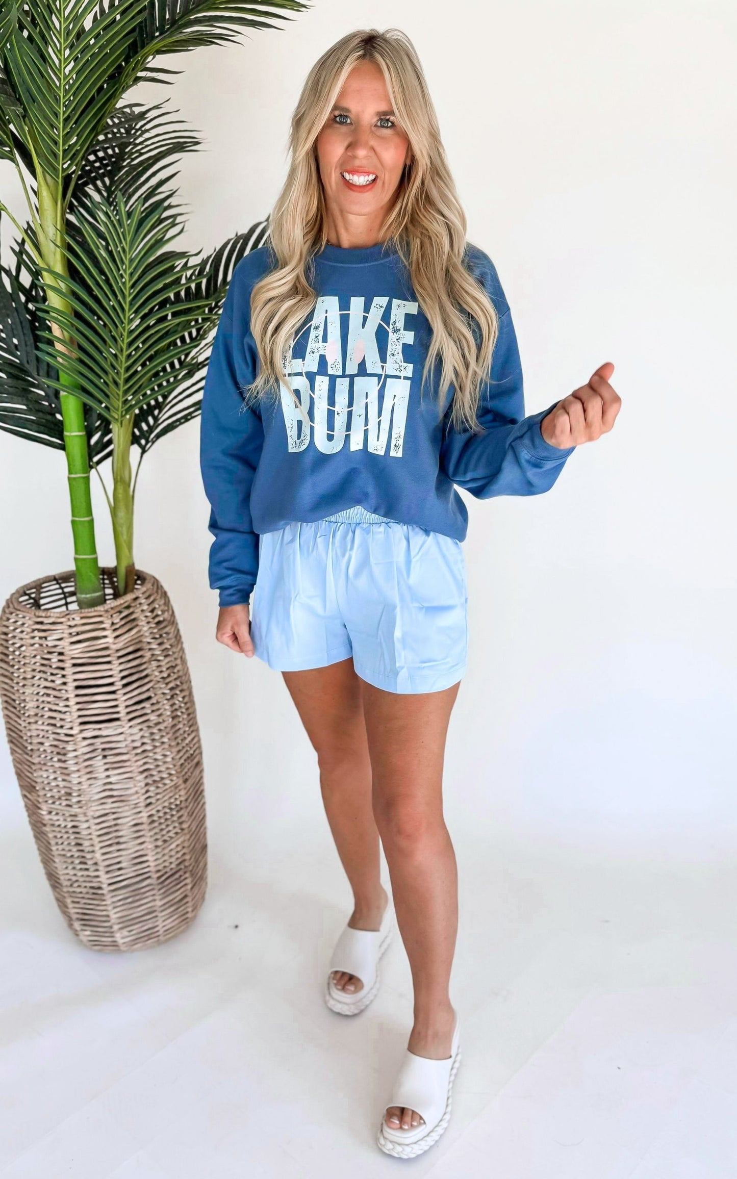 Lake Bum Graphic Crewneck Sweatshirt - Final Sale