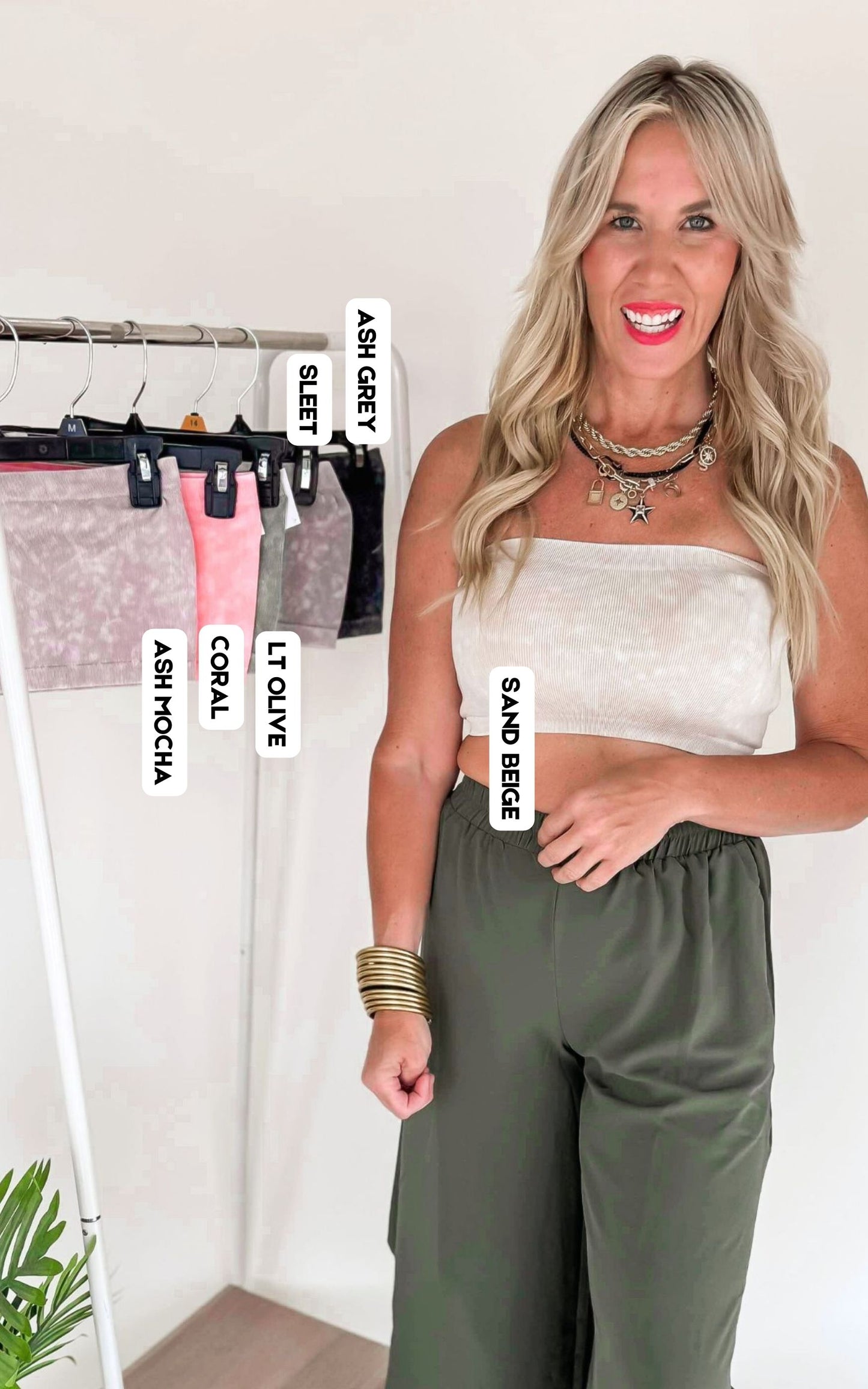 Washed Ribbed Tube Top * - Final Sale