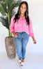 Pink Long Sleeve Button Down - Final Sale