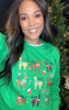 Santa's Reindeer Graphic Crewneck Sweatshirt