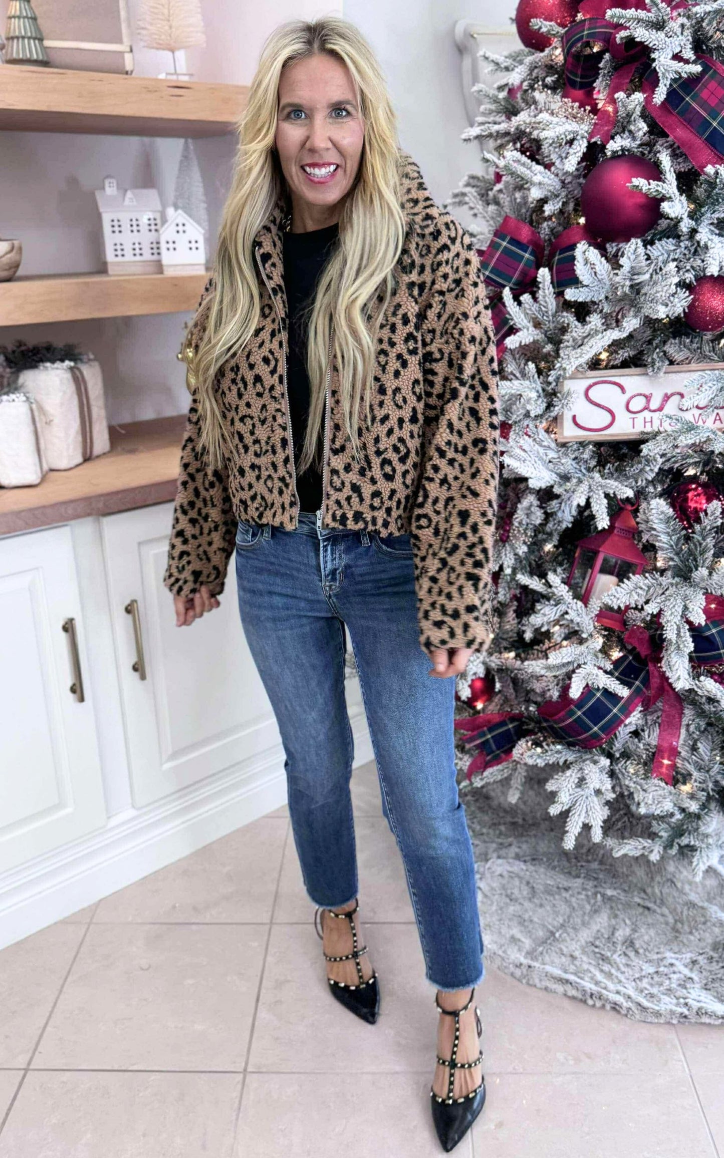 Getting Wild Zip Up Sherpa Jacket - Final Sale