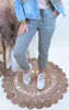 Ash Grey High Rise Jogger Crop | Mica** - Final Sale