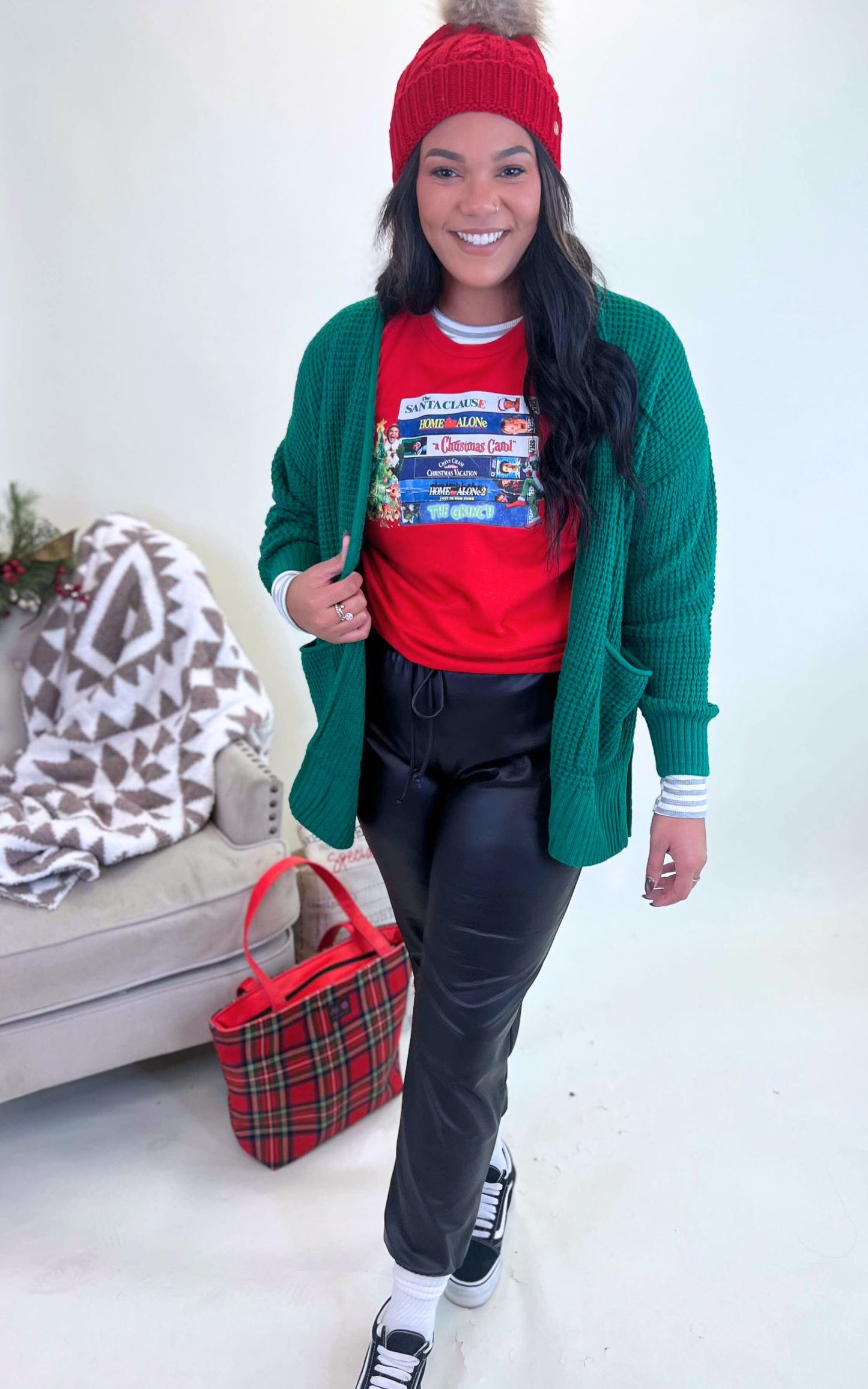Christmas Moving Marathon Pigment Dyed Graphic Sweatshirt** - Final Sale