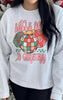 Balls Deep Holiday Heather Grey Graphic Crewneck Sweatshirt**