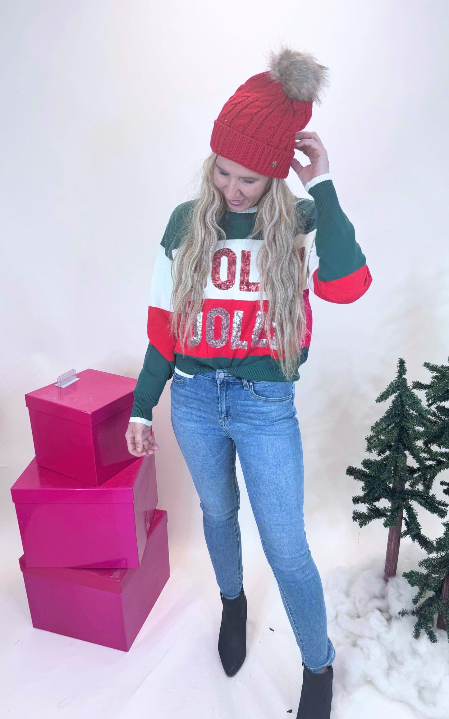 Holly Jolly Sequin Sweater