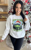 I Love to Hate Holiday Heather Grey Graphic Crewneck Sweatshirt**