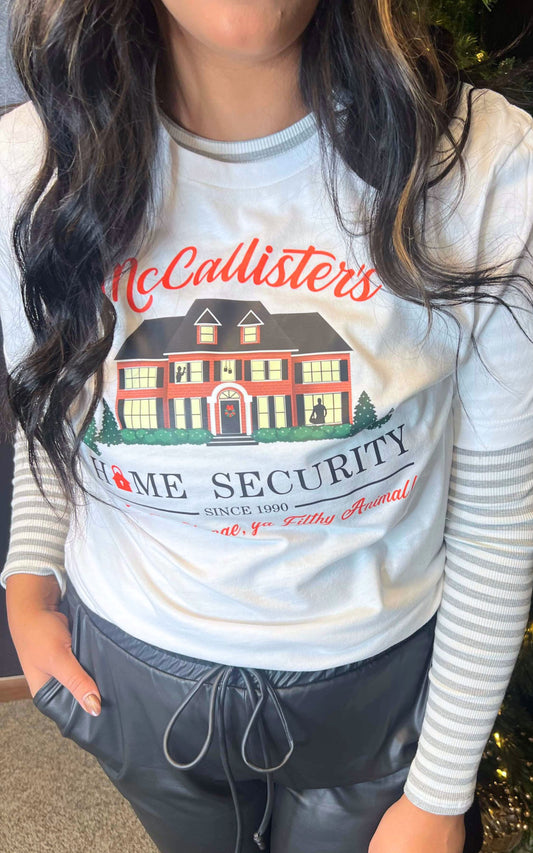 McCallisters Home Security Graphic T-shirt
