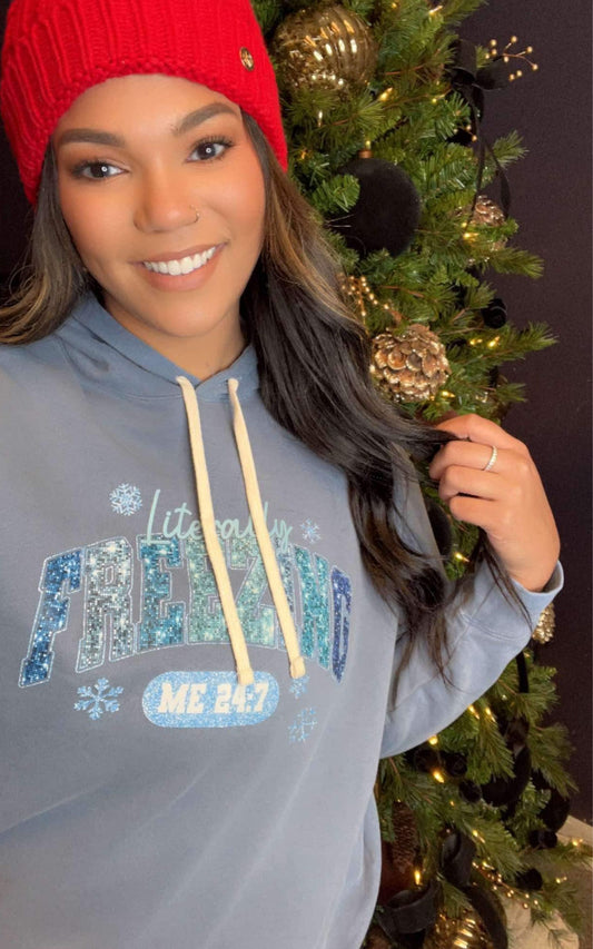Literally Freezing Garment Dyed Hoodie | Comfort Colors - Final Sale