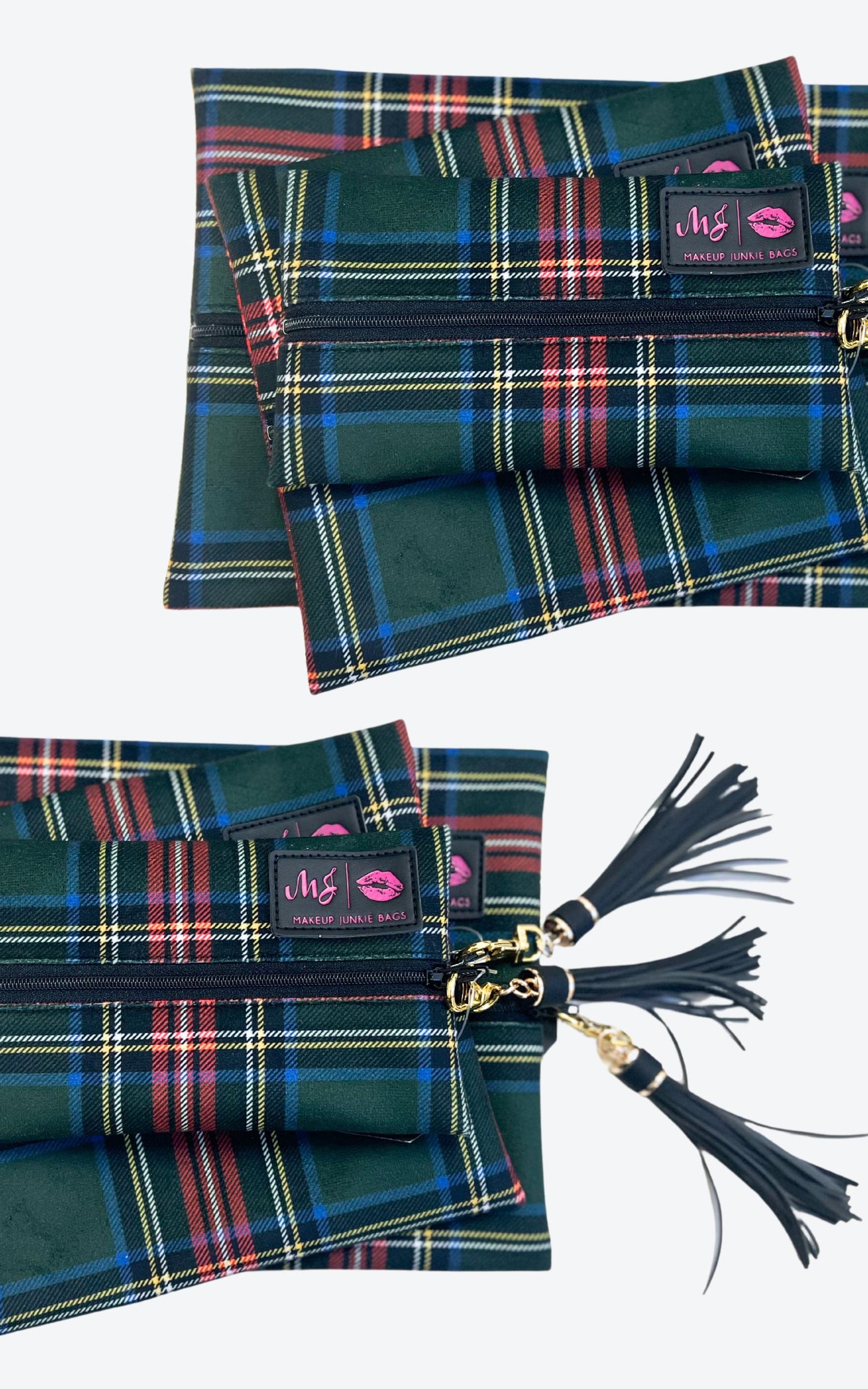Green Tartan Set - Makeup Junkie Holiday Collab w/ Bad Habit**