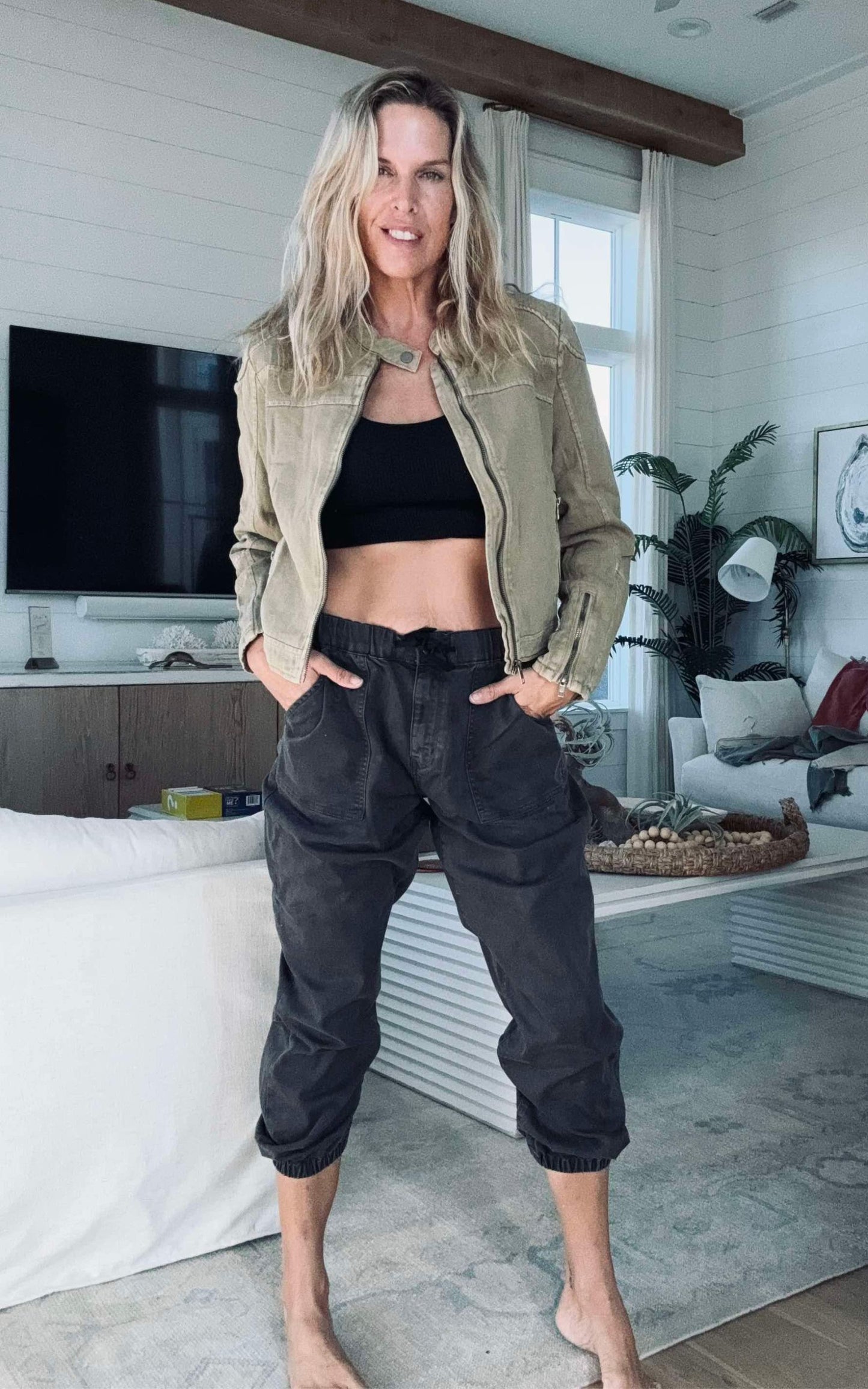 MICA | Charcoal Grey High Rise Joggers** - Final Sale