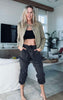 MICA | Charcoal Grey High Rise Joggers** - Final Sale