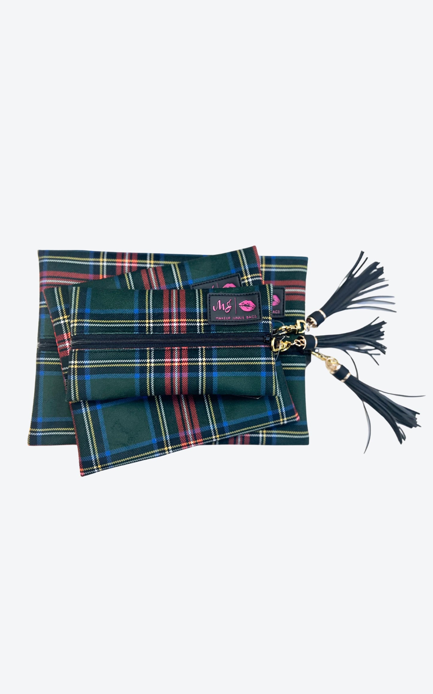 Green Tartan Set - Makeup Junkie Holiday Collab w/ Bad Habit**