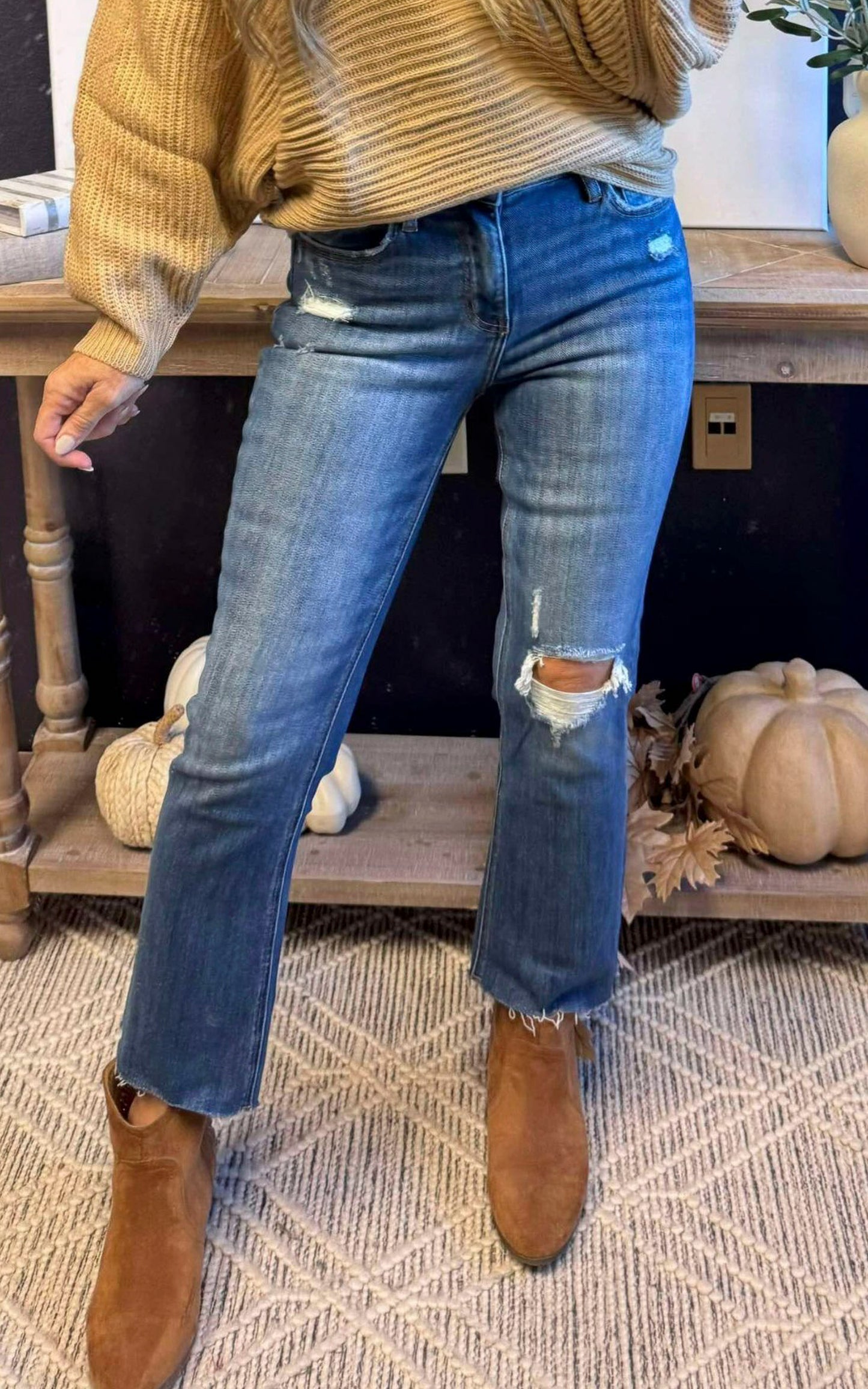 LOVERVET | The Receptive High Rise Kick Flare Denim Jeans - Final Sale
