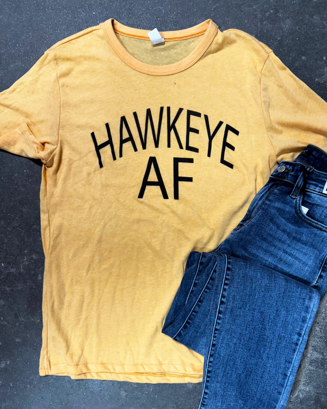 Maize Yellow Hawkeye AF Super Soft Graphic T-Shirt | FINAL SALE