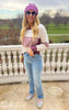 High Waist Contrast Wash Thermal Straight Denim Jean | Judy Blue - Final Sale**
