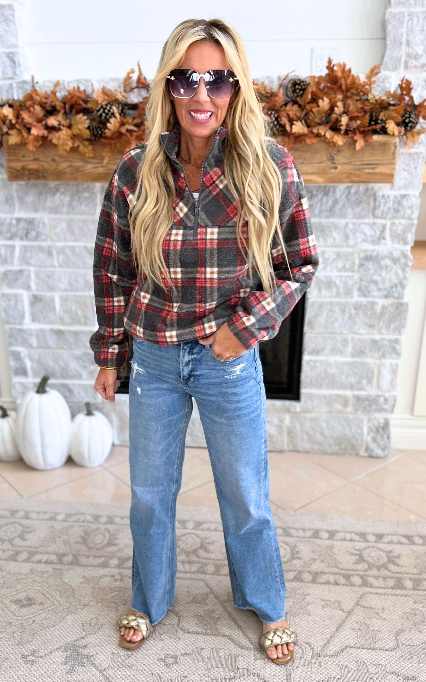 MICA | Stretch Super High Rise Wide Leg Denim Jeans - Final Sale