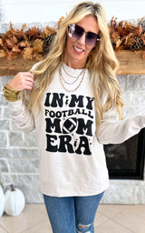 In My Football Mom Era Crewneck Sweatshirt**