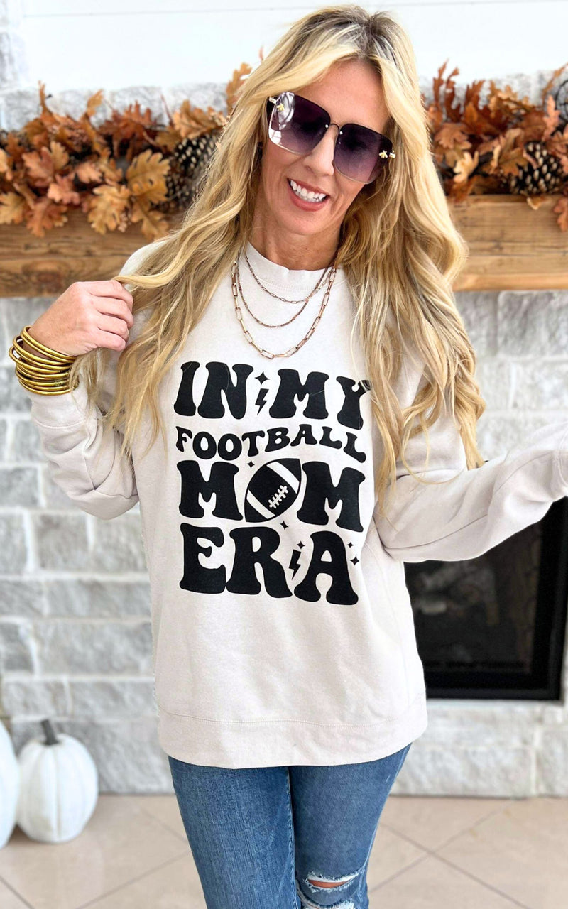 In My Football Mom Era Crewneck Sweatshirt**