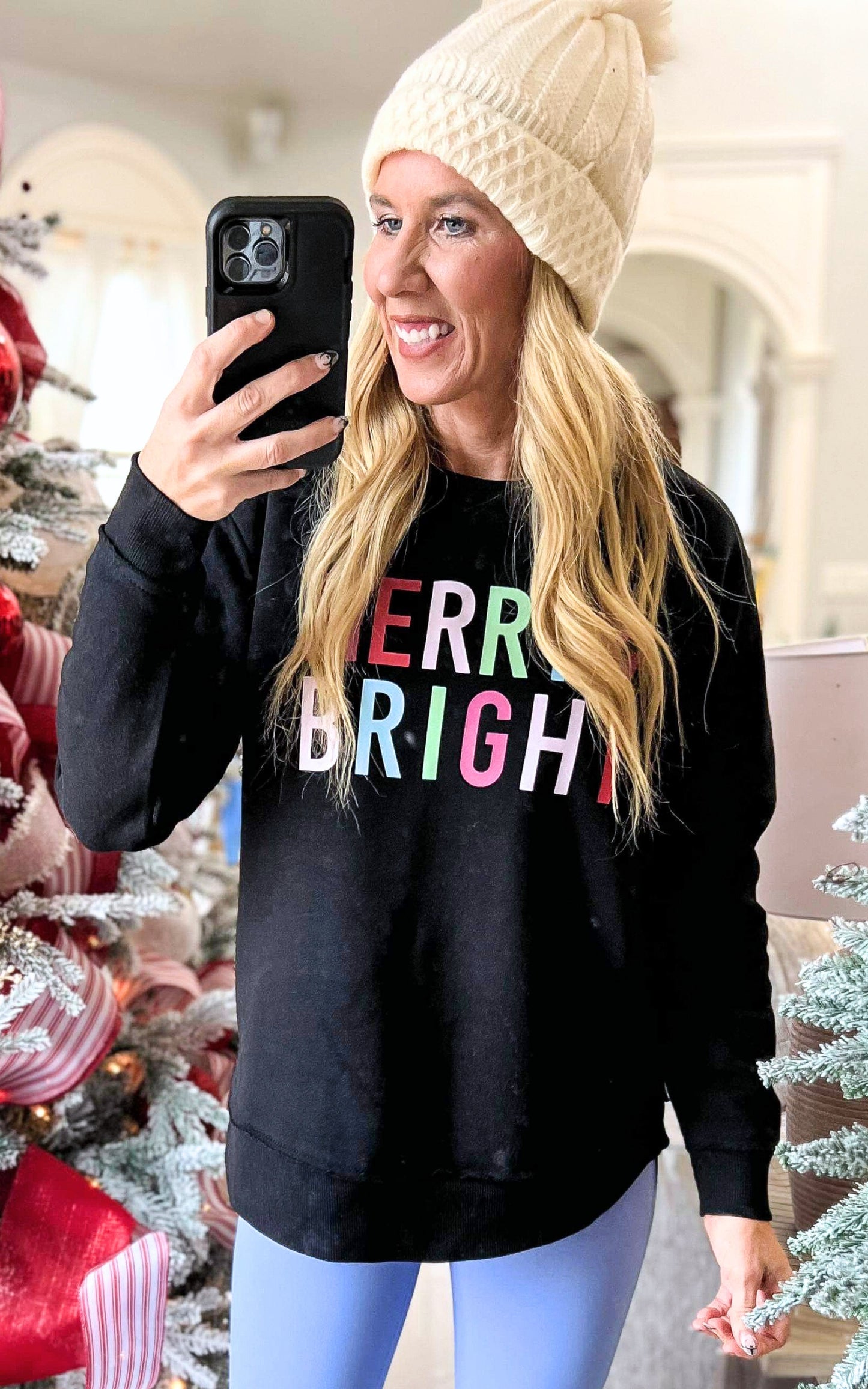 Merry & Bright Weekend Fleece Tunic - Final Sale
