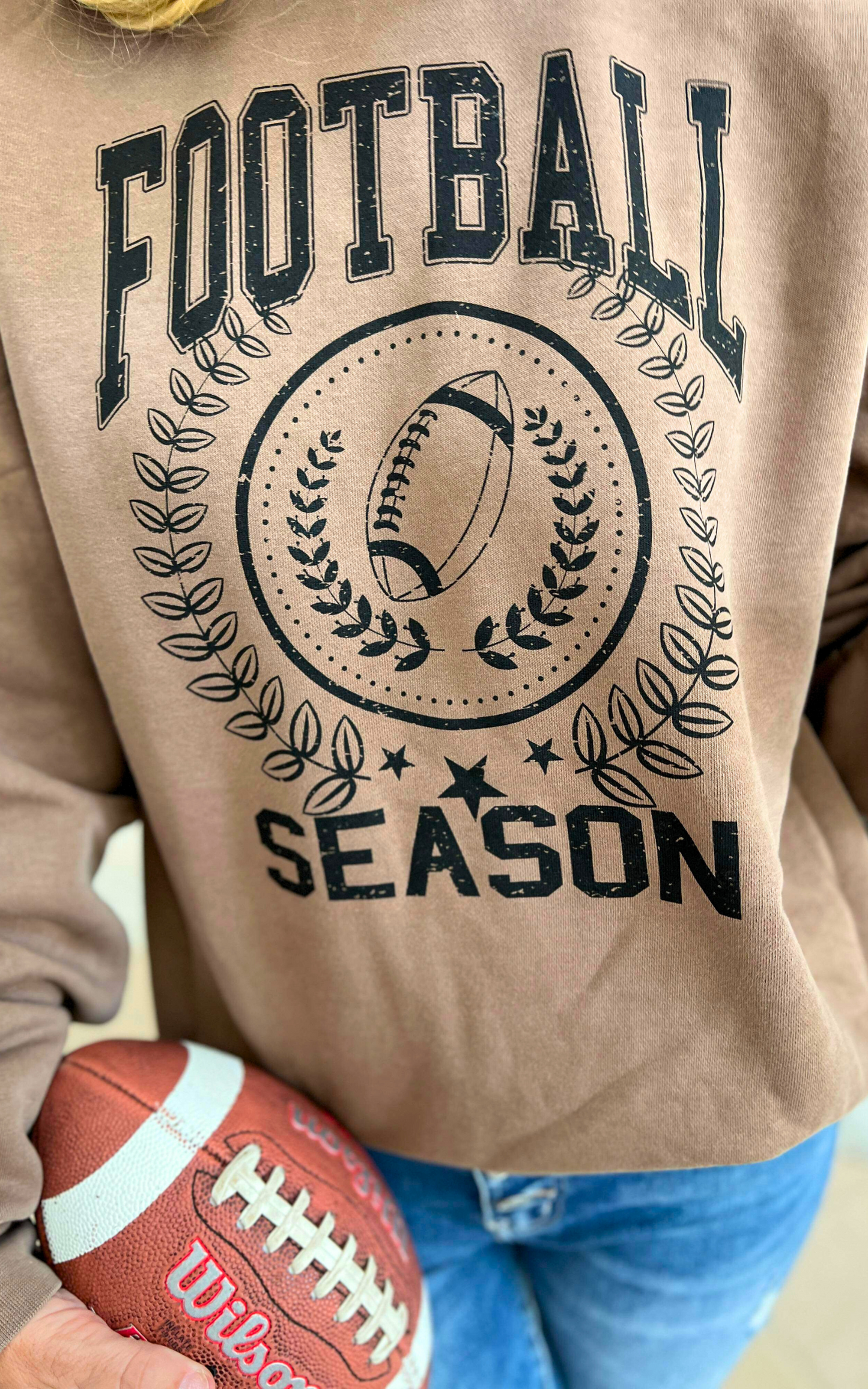 Football Season Graphic Sweatshirt** - Final Sale