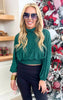 Mock Neck Stretch Crinkle Top - Final Sale