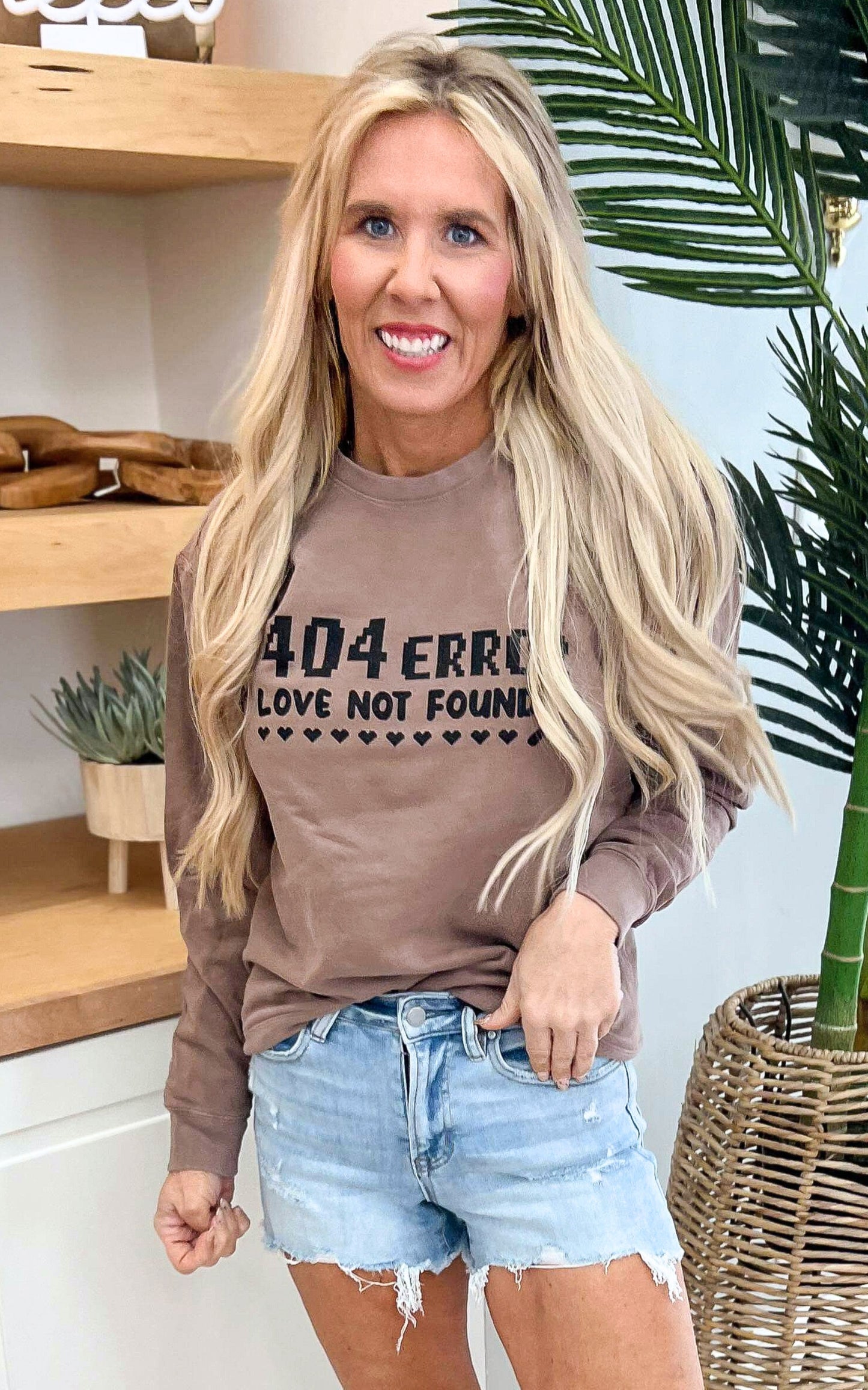 404 Error: Love Not Found Comfort Colors Lightweight Crewneck Sweatshirt