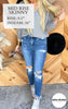 The Shanon Mid Rise Crop Skinny Denim Jeans - Mica *