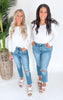 The Haven High Rise Slim Crop Denim Jean | Mica - Final Sale