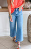 MICA | The Reese Cropped Wide Leg Denim Jean - Final Sale