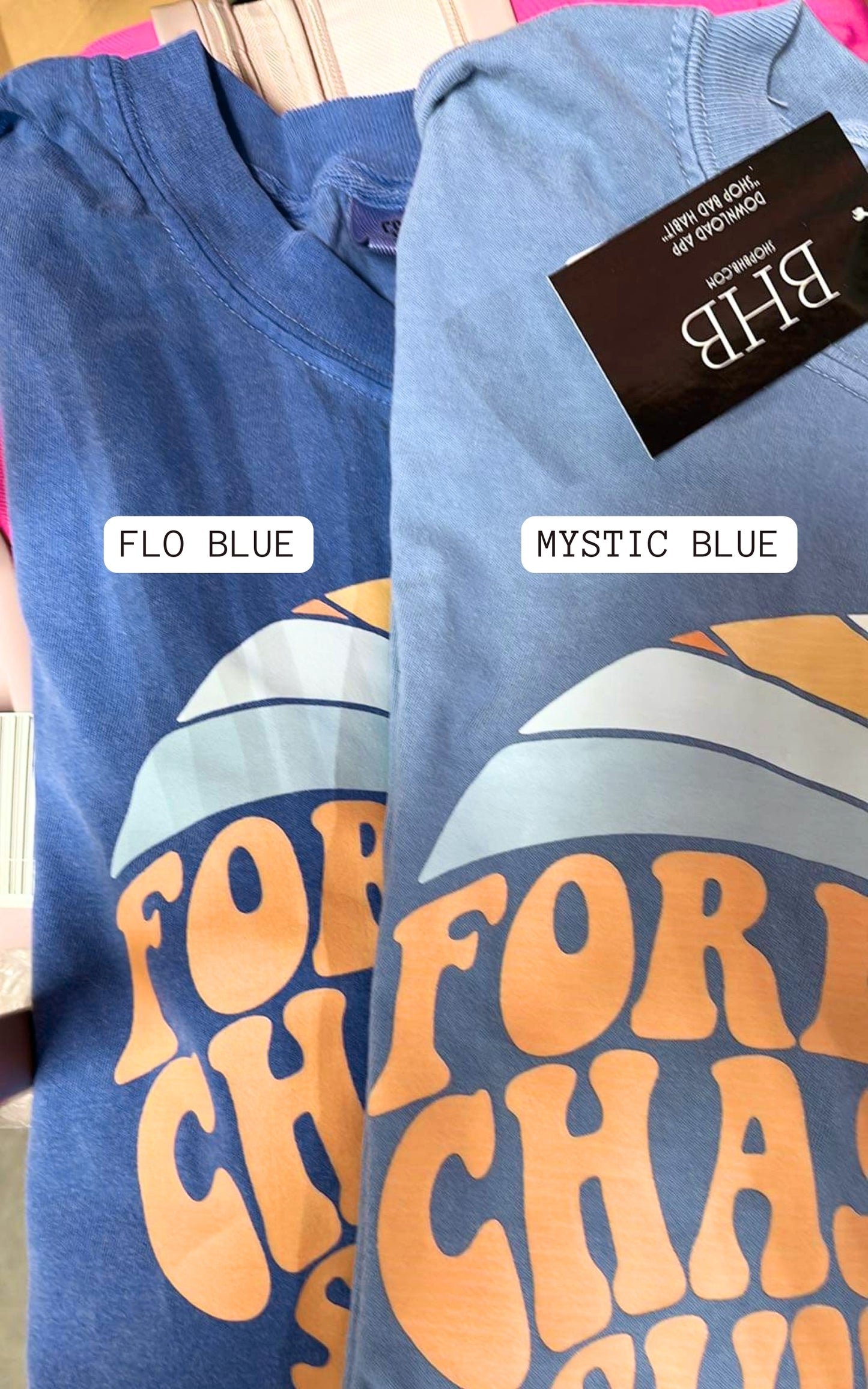 Lt Blue FEELING SALTY Garment Dyed Graphic T-shirt - Final Sale