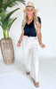 Sunday Brunch Linen Wide Leg Pants - Final Sale