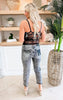The Ashley Mid Rise Wide Straight Crop Denim Jeans | MICA** - Final Sale