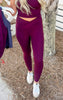 V Waist Full Length Leggings (R/C) | Rae Mode