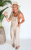 Lovely Day Relaxed Fit Solid Linen Casual Jumpsuit - Final Sale