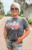 Charcoal AMERI CAN Garment Dyed Graphic T-shirt